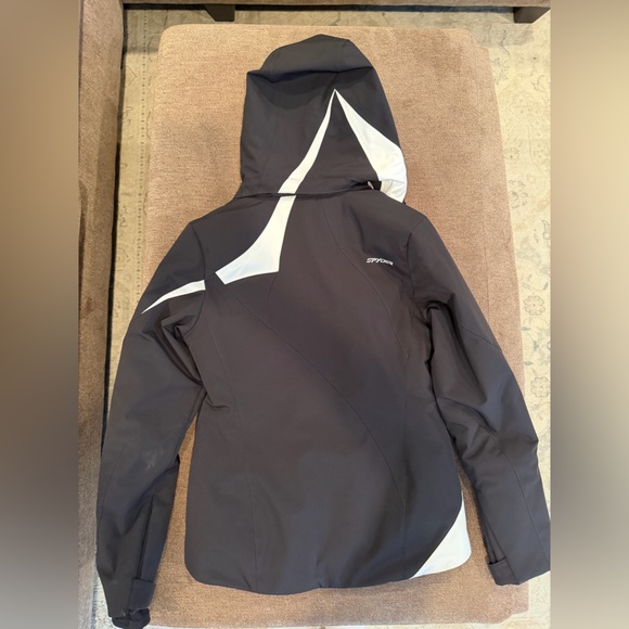 Spyder Women's Black and White Ski Jacket - Picture 3 of 4